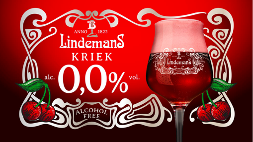 Lindemans Kriek beer without alcohol 0.0%