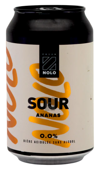 PRIZM NOLO Sour pineapple beer without alcohol 0%