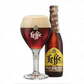 Dark Leffe beer without alcohol 0.0%