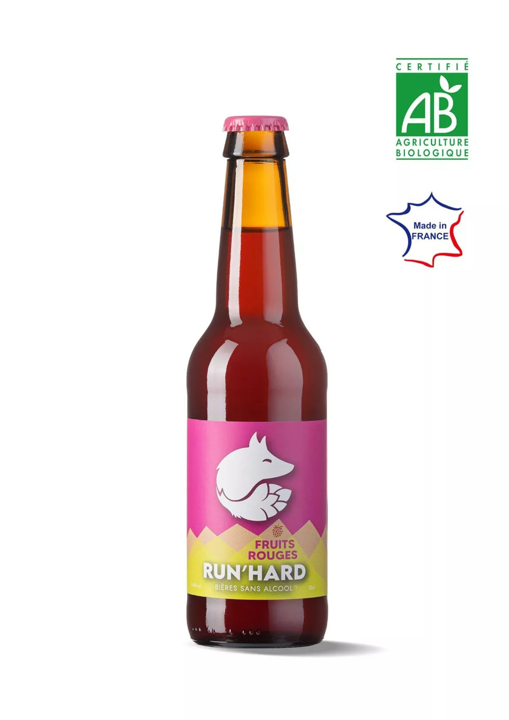RED FRUITS beer without alcohol 33cl - RUN'HARD