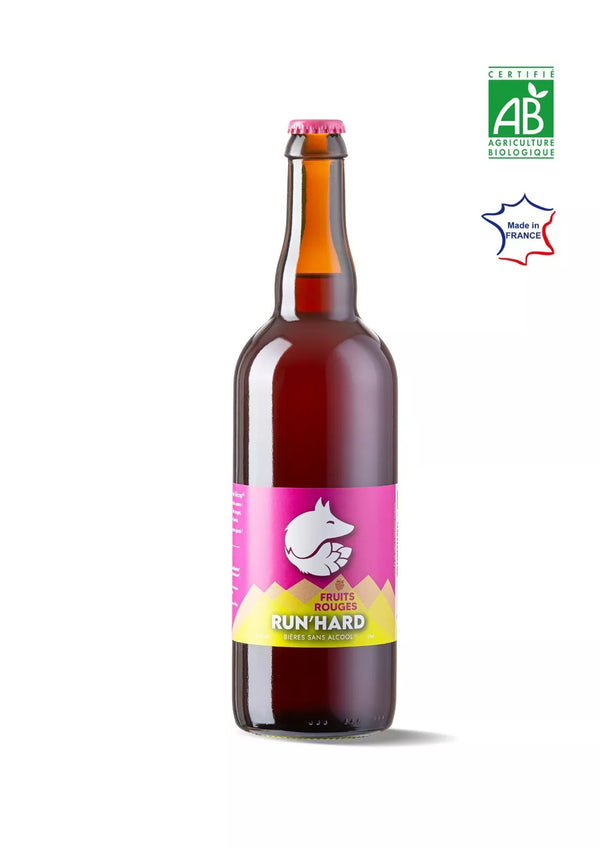 RED FRUITS beer without alcohol 75cl - RUN'HARD