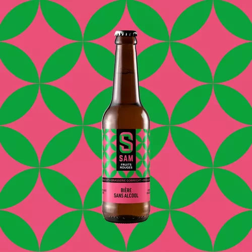 SAM red fruit beer without alcohol 0.5% - 75 cl bottle