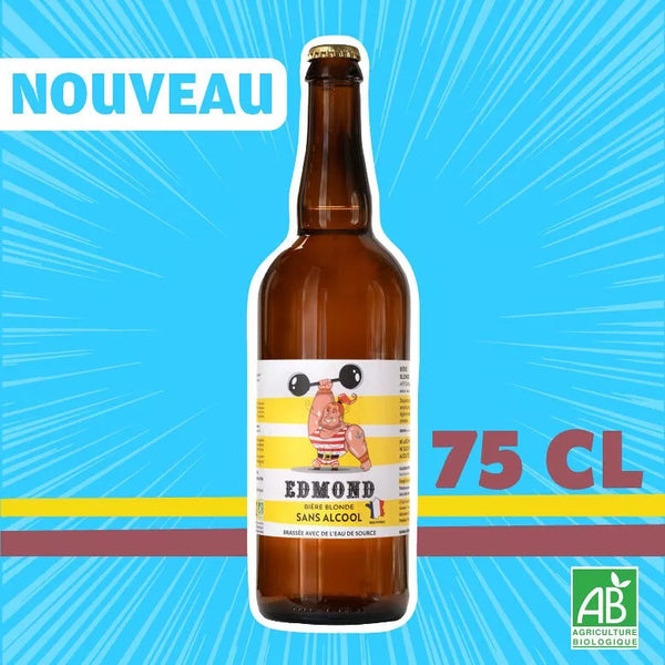 Edmond la blonde & organic beer 0.5% alcohol-free - 75 cl