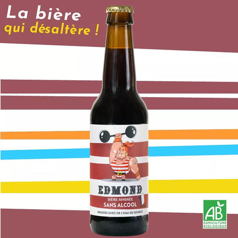 Edmond dark amber & organic beer 0.5% without alcohol