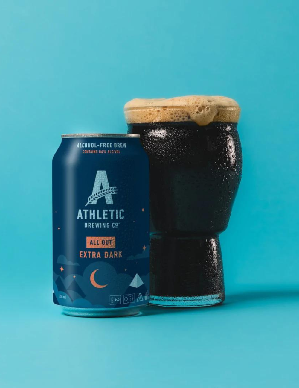 Athletic Brewing All Out Extra Dark beer without alcohol 0.4%