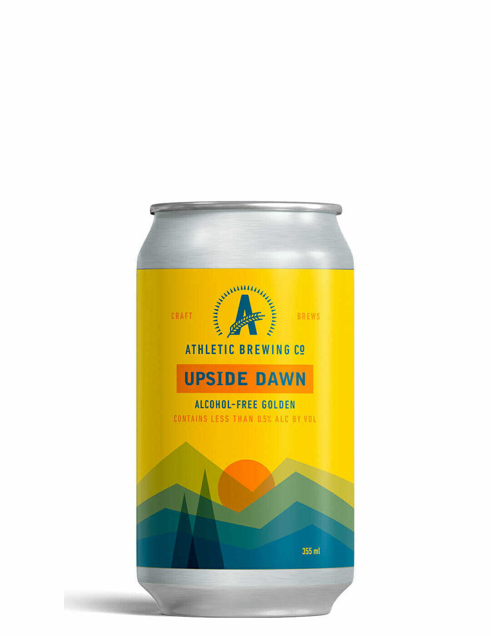 Athletic Brewing Upside Dawn beer without alcohol 0.5%
