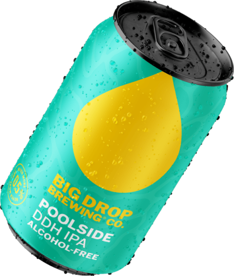 Big Drop Poolside DDH IPA 0.5% alcohol-free beer
