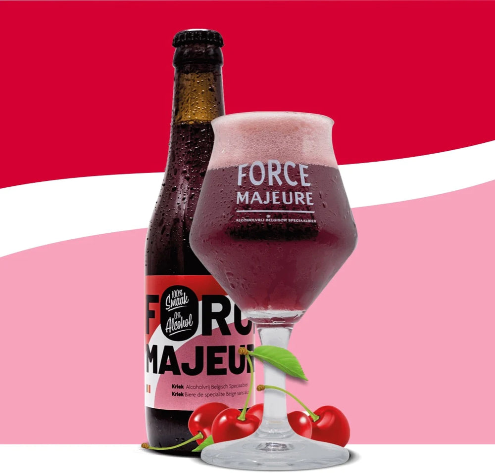 Kriek Force Majeure beer 0.4% without alcohol