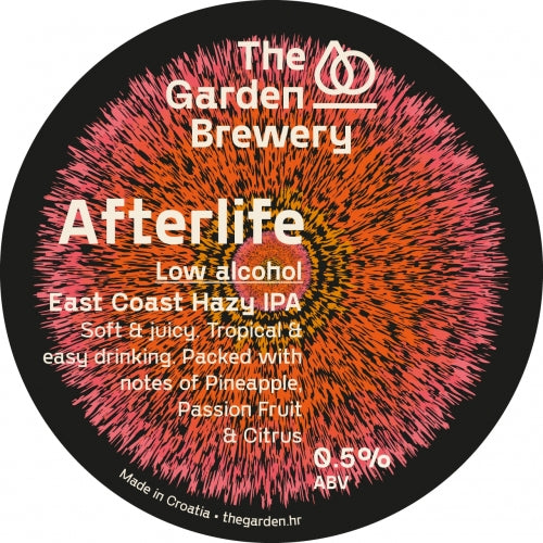 The Garden Brewery beer - AfterLife IPA without alcohol 0.5%