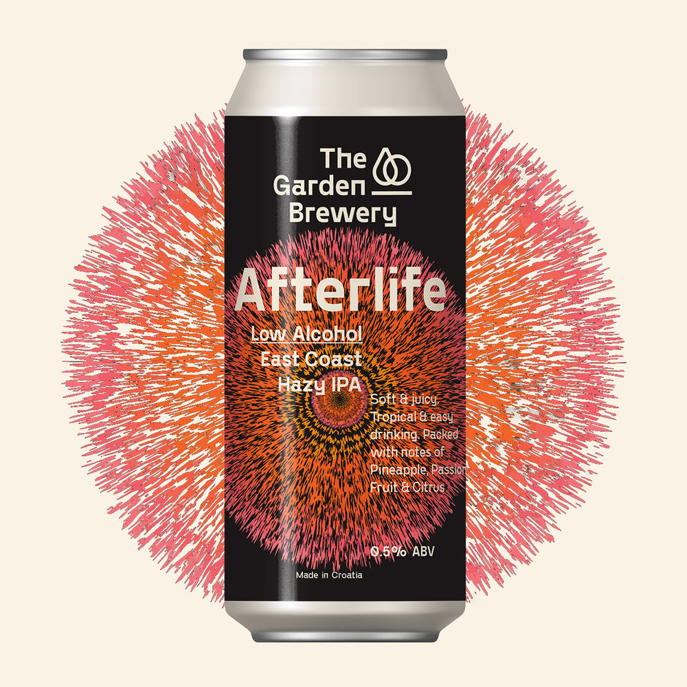 The Garden Brewery beer - AfterLife IPA without alcohol 0.5%