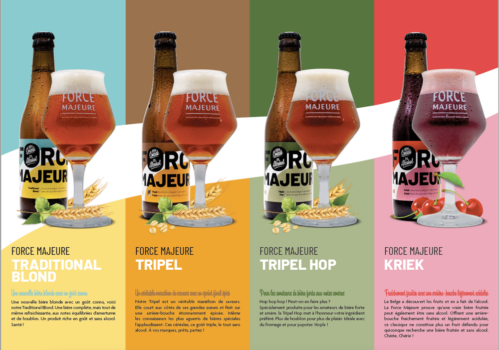 Force Majeure blond beer 0.5% without alcohol