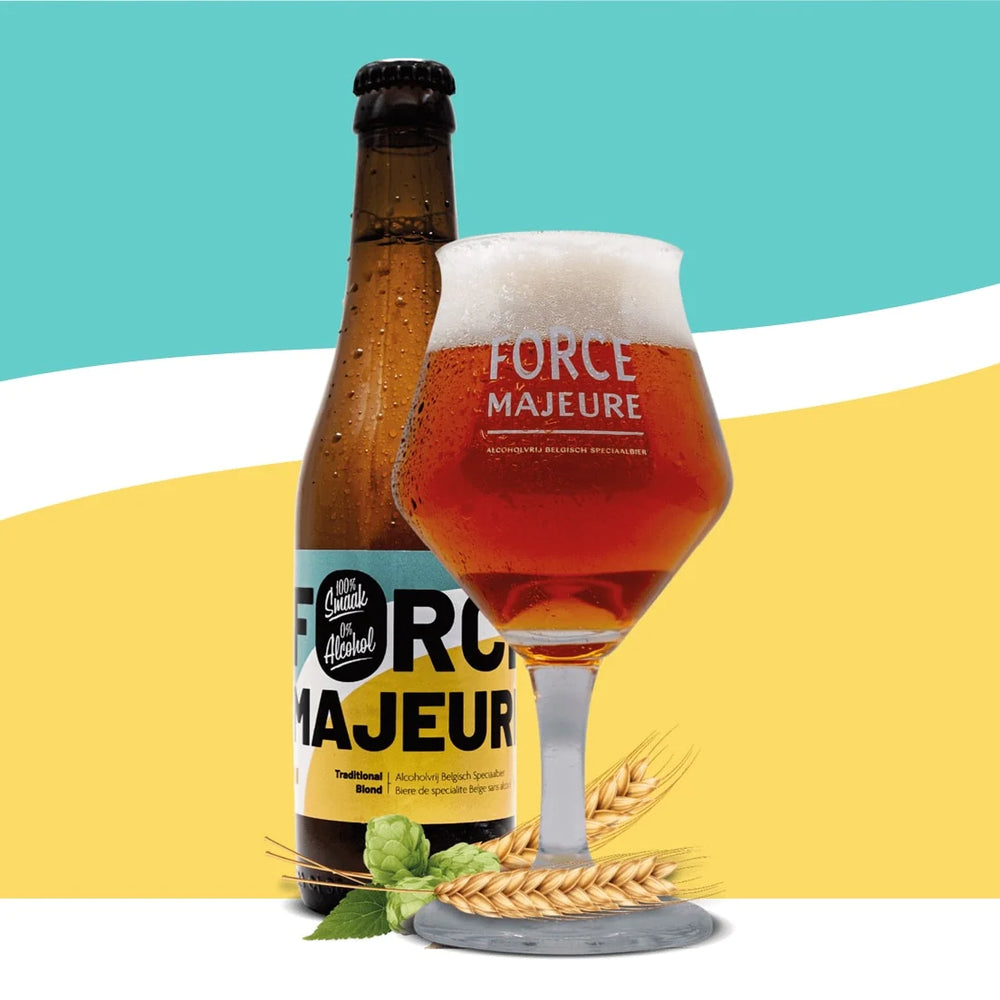 Force Majeure blond beer 0.5% without alcohol