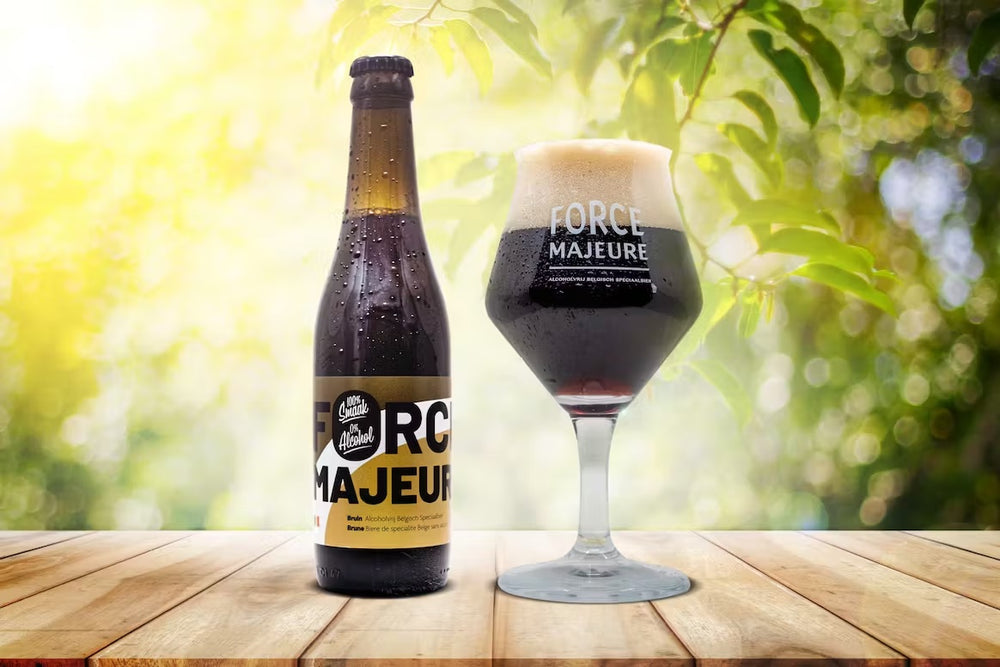 Force Majeure dark beer 0.5% without alcohol
