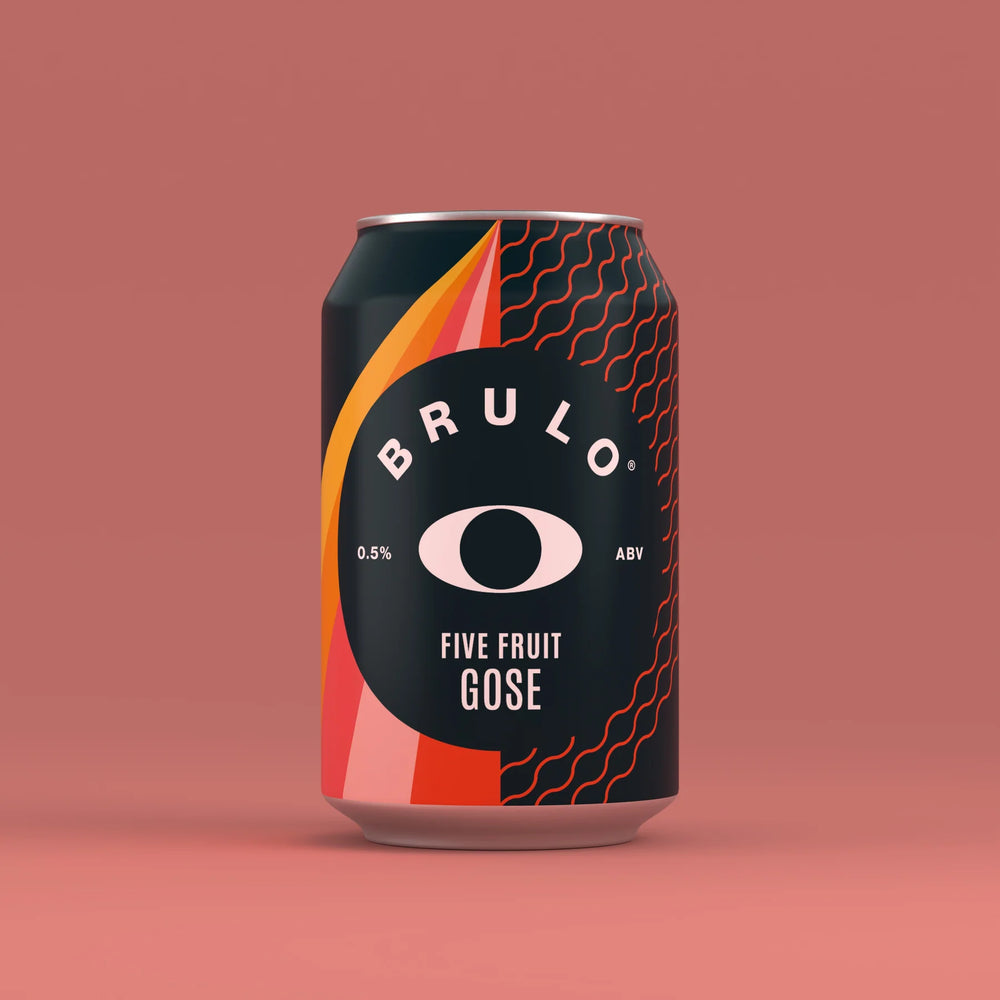 Brulo 5 fruit Gose beer without alcohol 0.5%