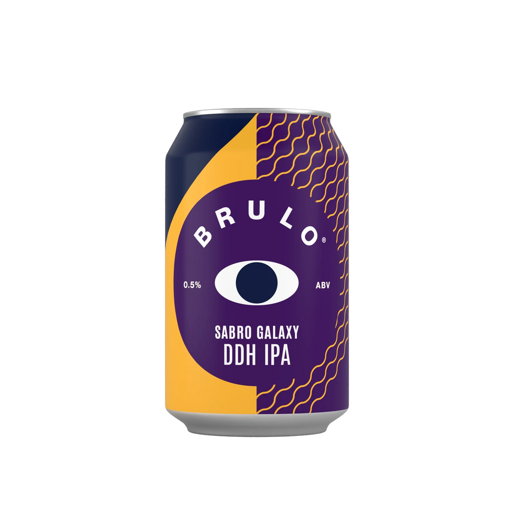 Brulo Sabro Galaxy IPA beer without alcohol 0.5%