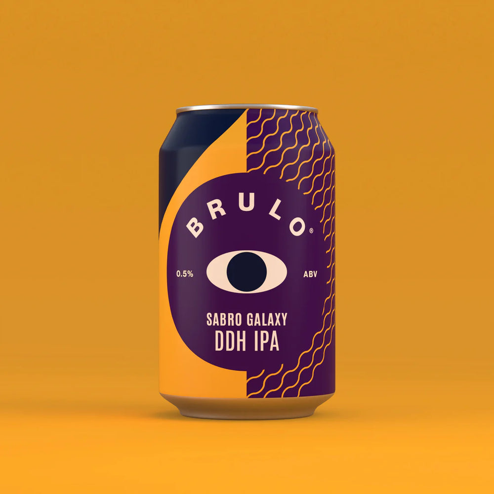 Brulo Sabro Galaxy IPA beer without alcohol 0.5%