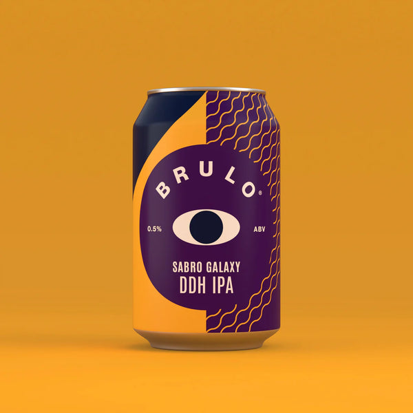 Brulo Sabro Galaxy IPA beer without alcohol 0.5%