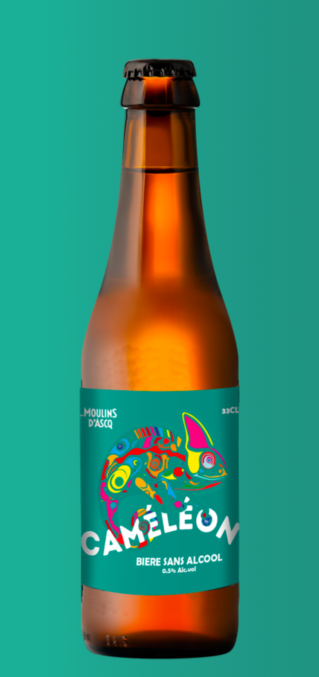 Chameleon blond beer Moulins d'Ascq alcohol-free 0.5%