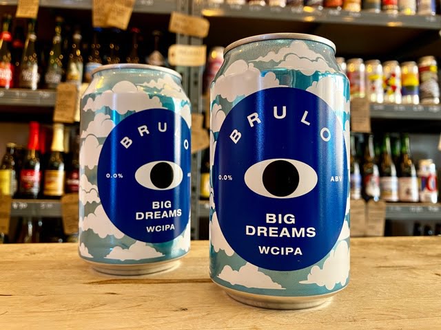 Brulo Big Dreams West Coast IPA beer without alcohol 0.0%