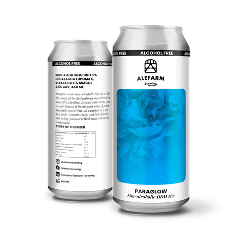 Alefarm beer - Paraglow DDH IPA without alcohol 0.5%
