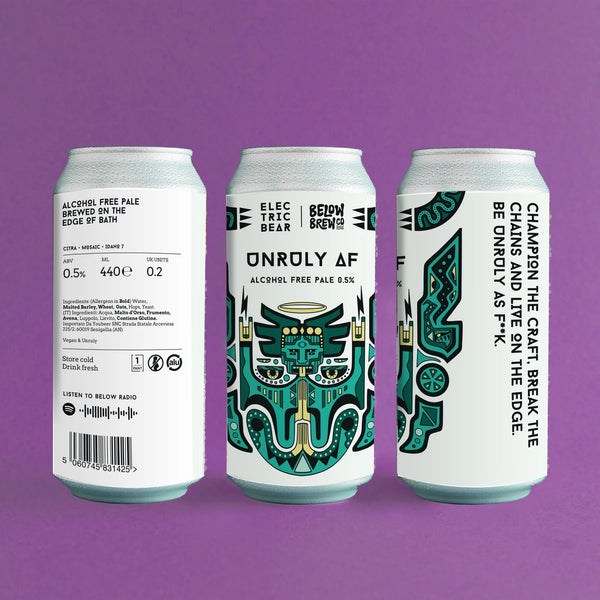 Below Brew Beer - Unruly AF without alcohol 0.5%