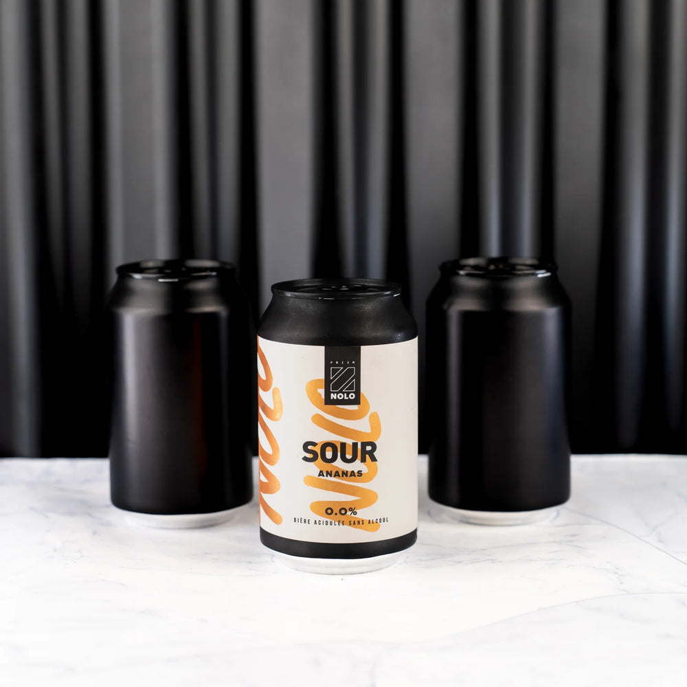 PRIZM NOLO Sour pineapple beer without alcohol 0%