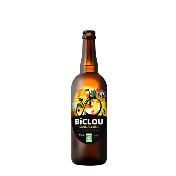Biclou Moulins d'Ascq blond beer without alcohol 0.5% - 75cl