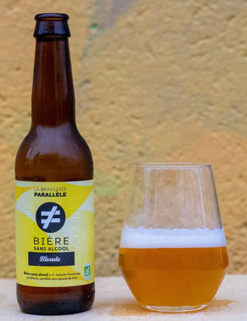 Blonde beer La Brasserie Parallèle 0.3% Organic
