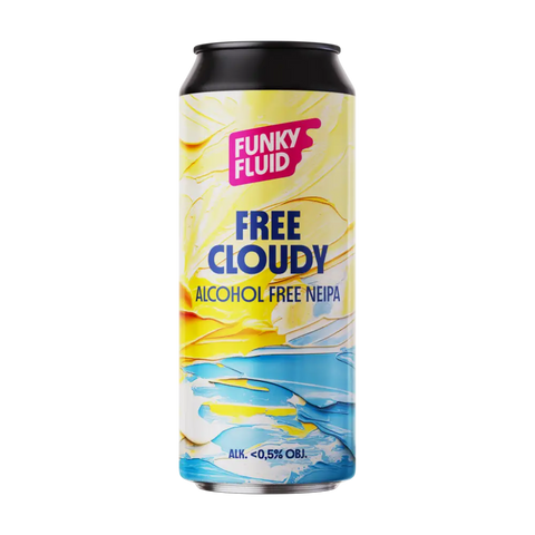 Funky Fluid Free Cloudy beer without alcohol 0.5%