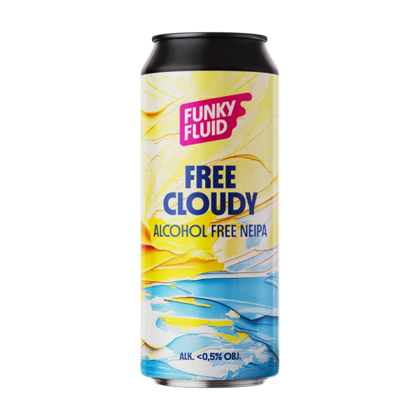 Funky Fluid Free Cloudy beer without alcohol 0.5%