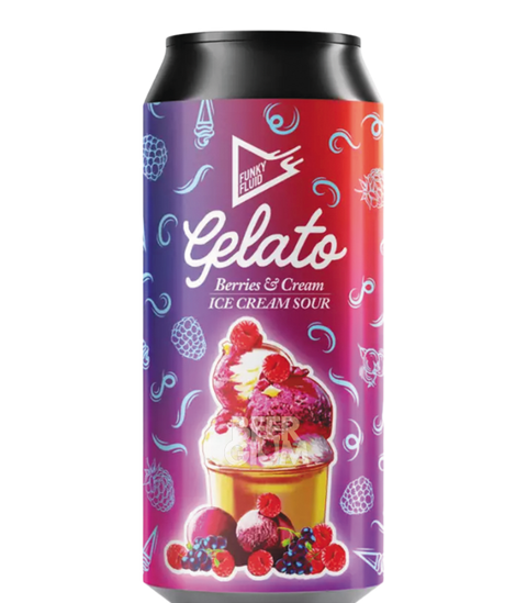 Funky Fluid Free Gelato Berries & Cream beer without alcohol 0.5%