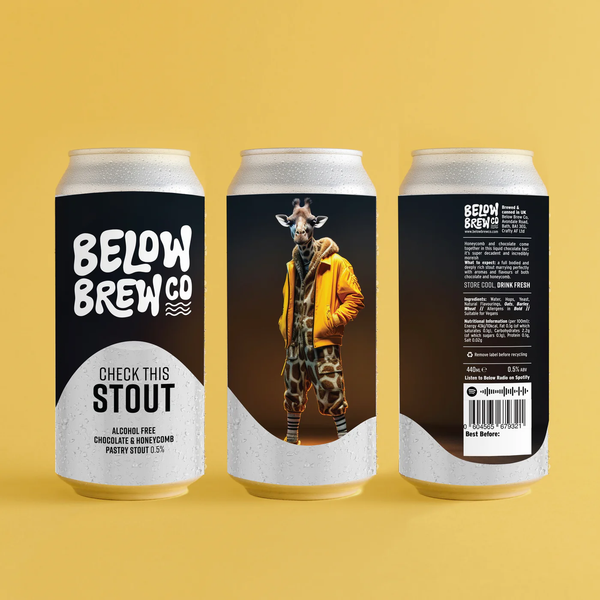 Beer Below Brew - Check This Stout without alcohol 0.5%