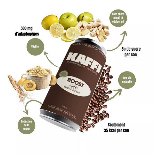 BOOST CAFÉ energy drink: Maca & Ginseng - Drink Kaffi