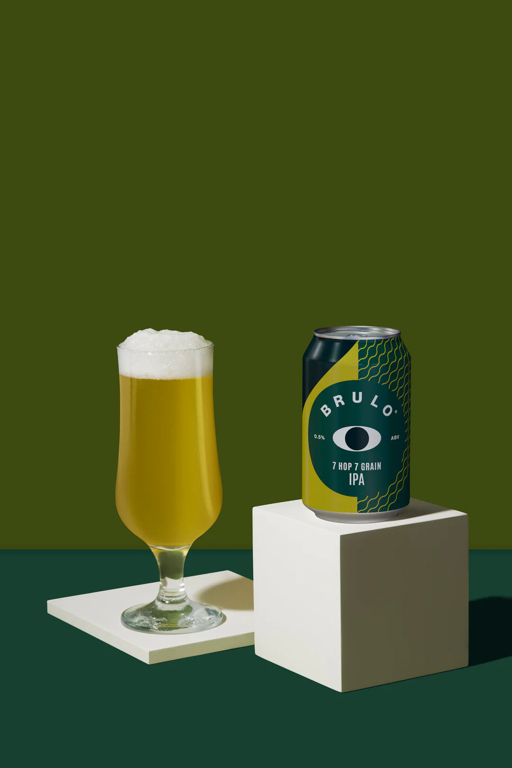 Brulo 7 Hop 7 Grain IPA beer without alcohol 0.5%