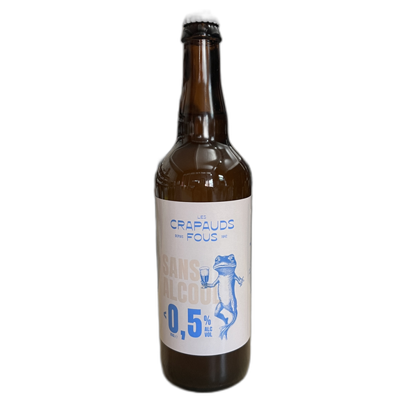 Les Crapauds Fous white beer 0.5% - 75 cl